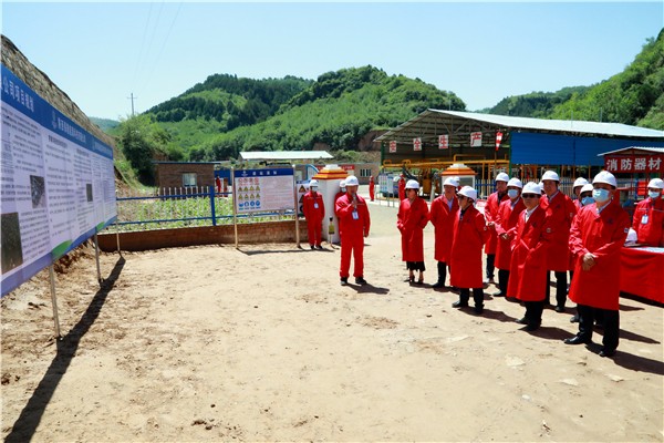 lewin乐玩官网集团复工复产促增长项目观摩会议与会人员走进环保保隆生态三秦在延在铜项目