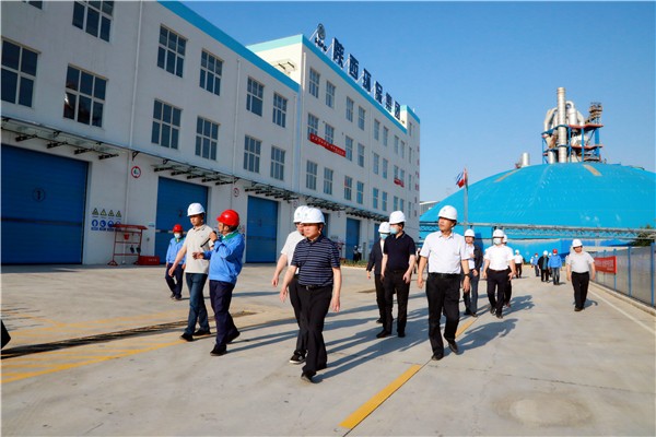 lewin乐玩官网集团复工复产促增长项目观摩会议与会人员走进环保保隆生态三秦在延在铜项目