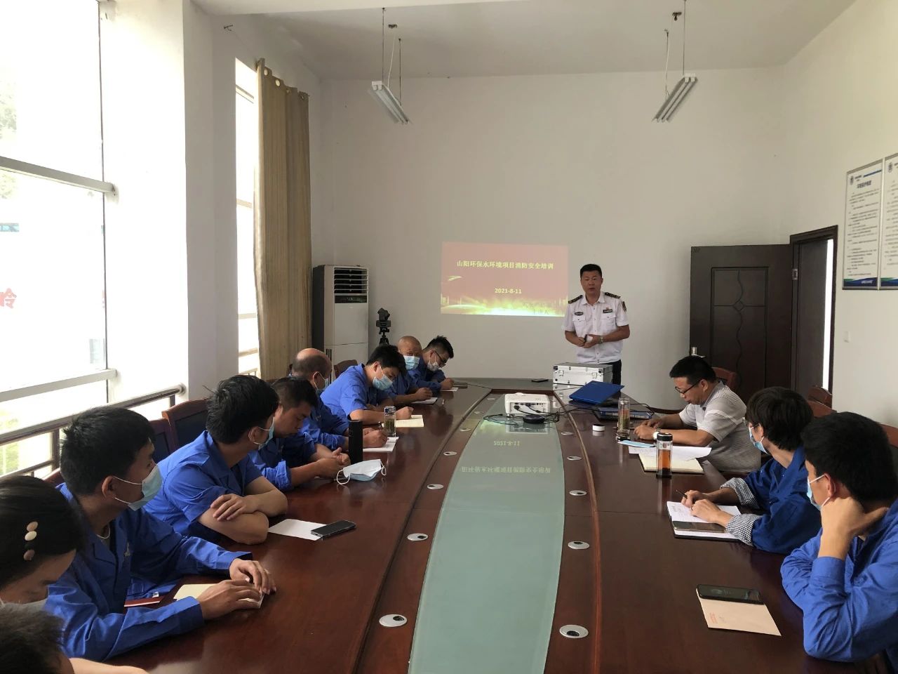 山阳公司发展消防安全知识培训及演练