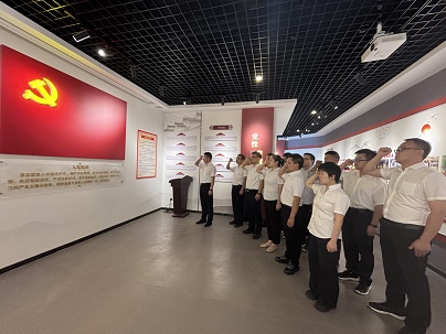 商南公司结合党支部发展“赓续红色血脉，砥砺奋进征程——庆祝中国共产党成立104周年”主题党日活动